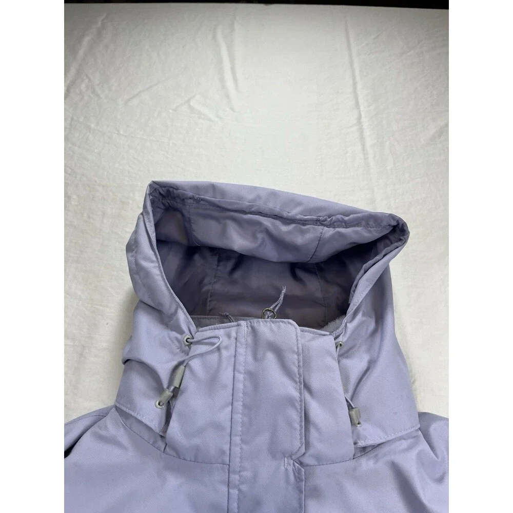 Columbia Bugaboo II Womens Large 3-in-1 Fleece Interchange Jacket Purple Coat
